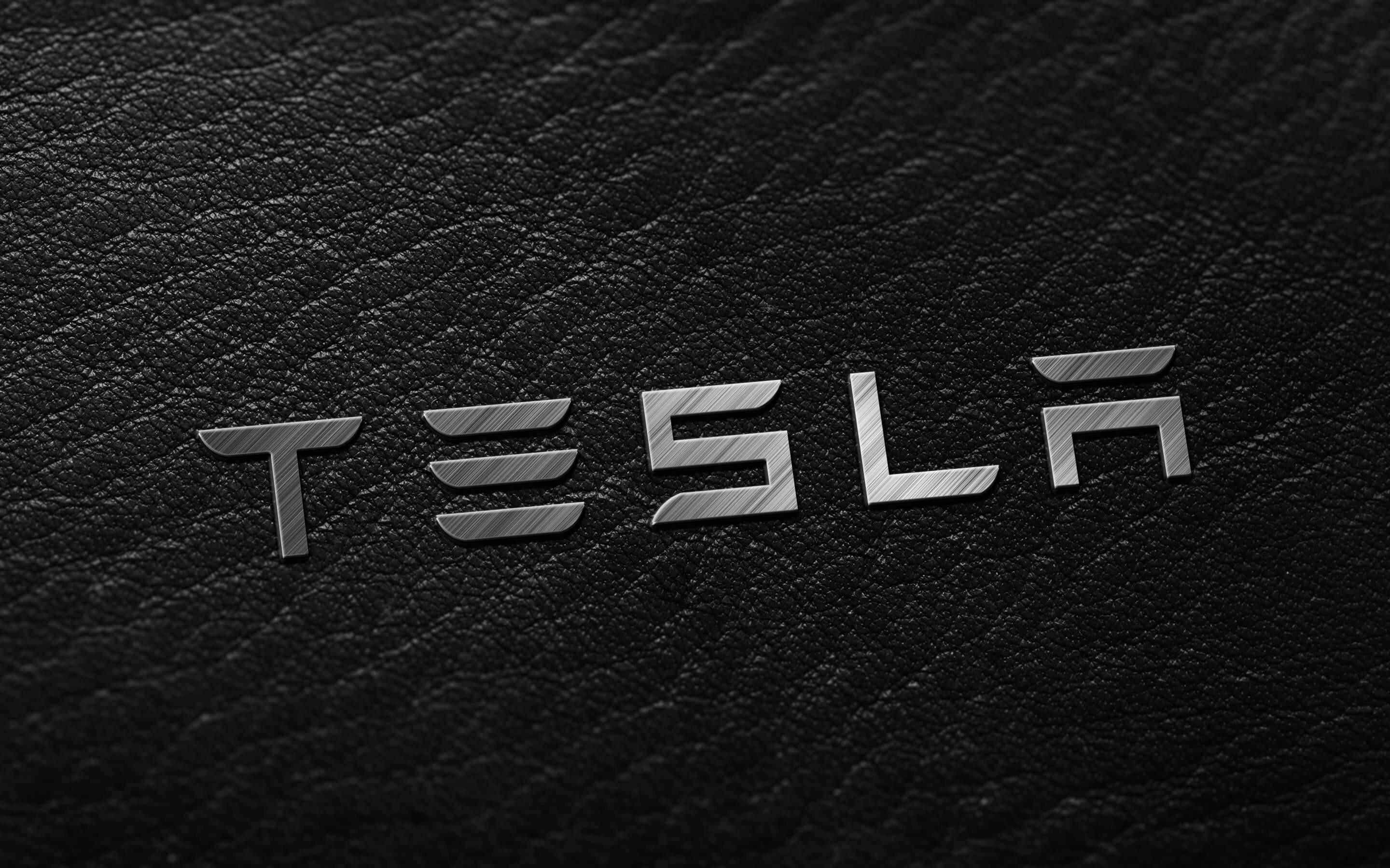 Tesla Logo Black Background