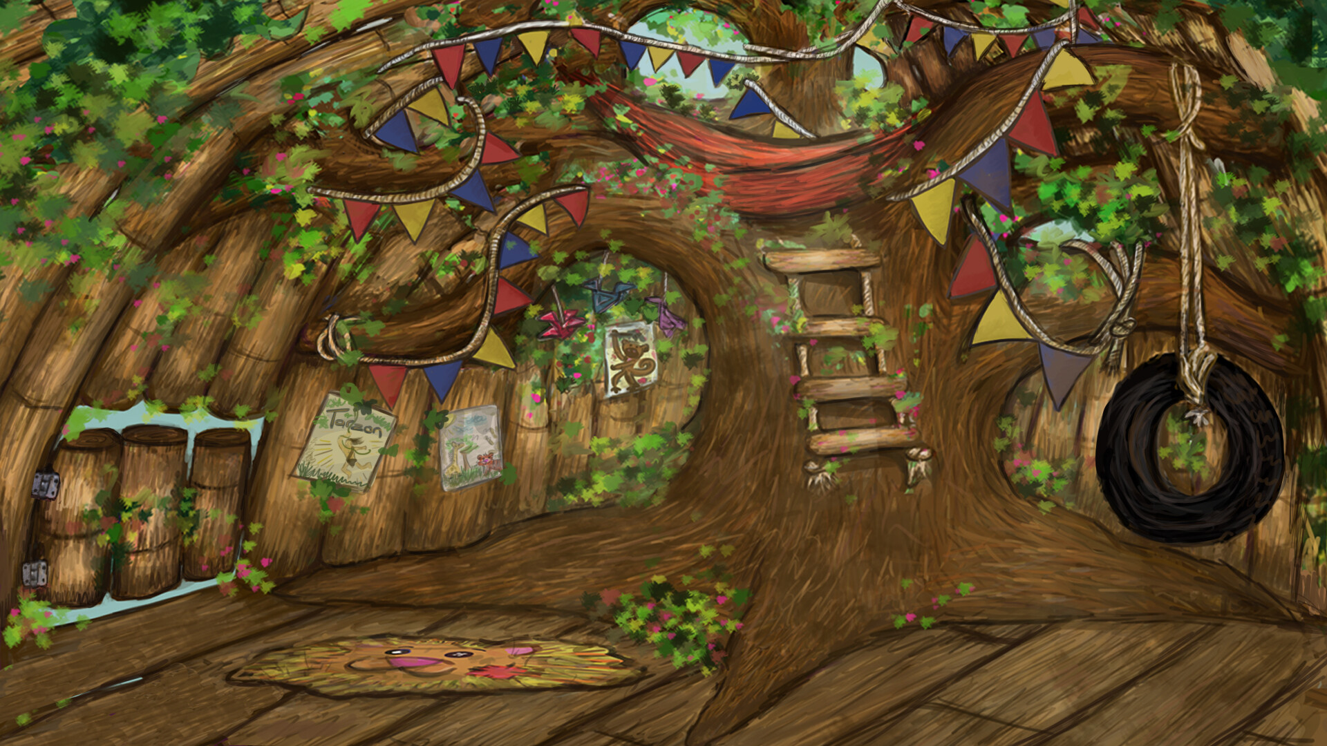 Treehouse Background