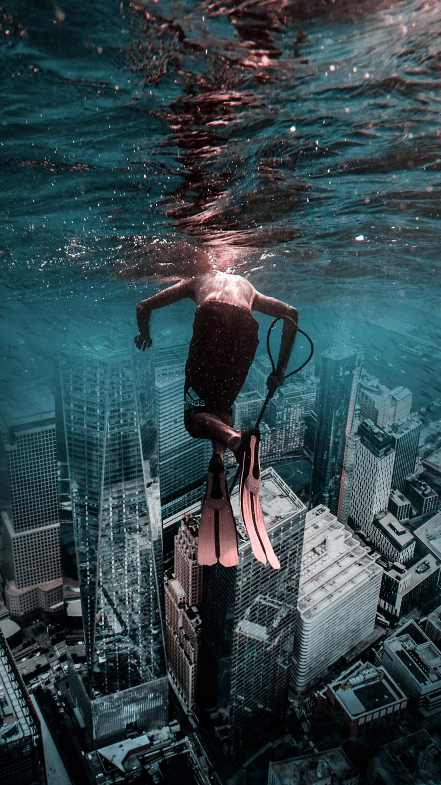 Underwater City Background