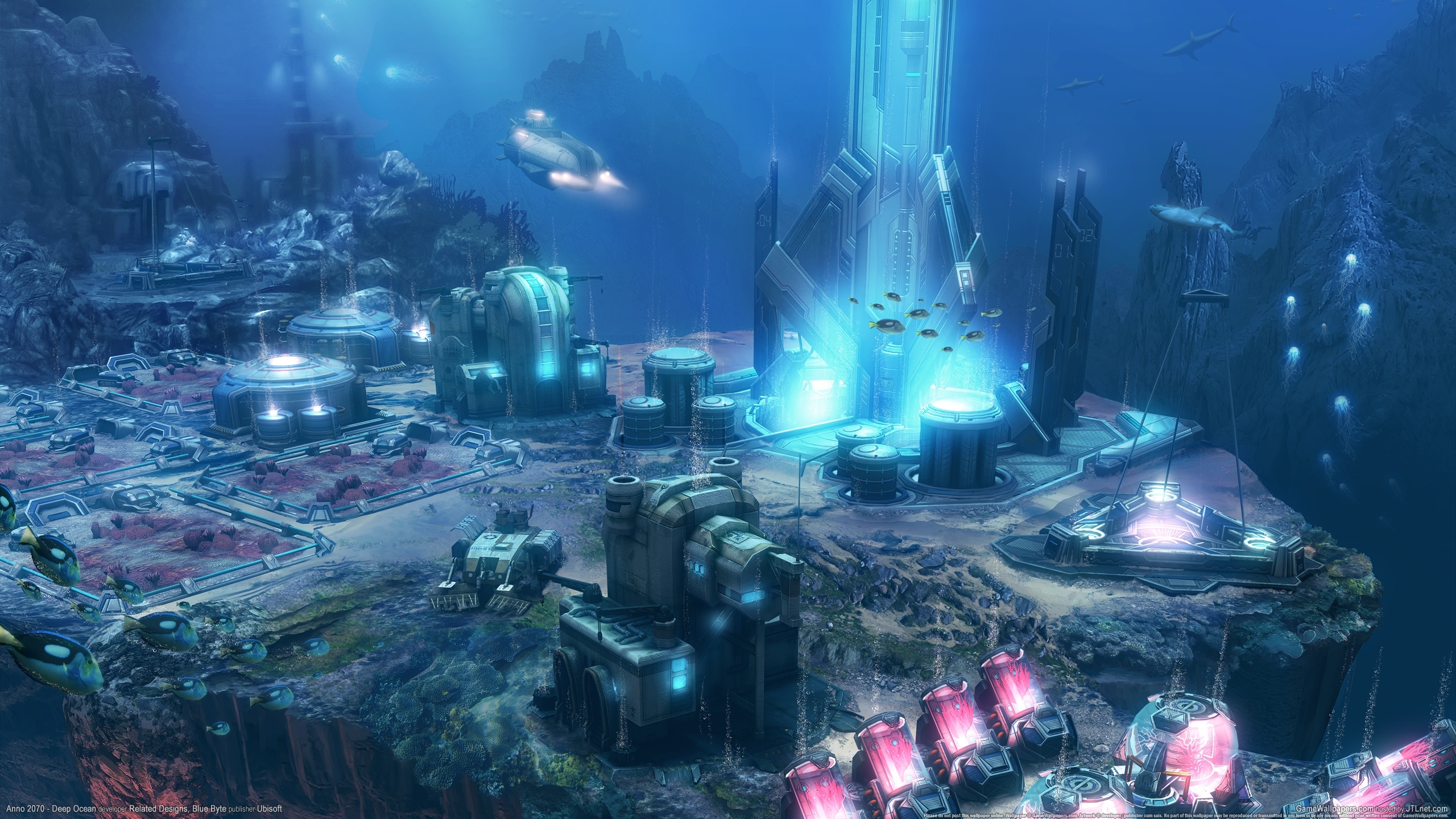 Underwater City Background