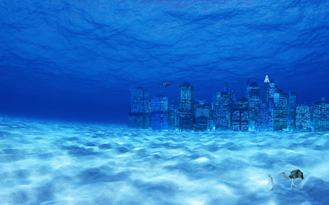 Underwater City Background