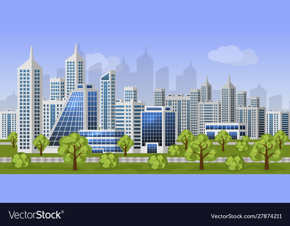 Urban City Street Background