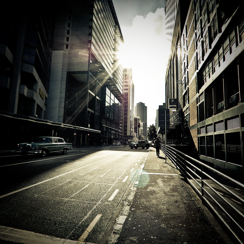 Urban City Street Background