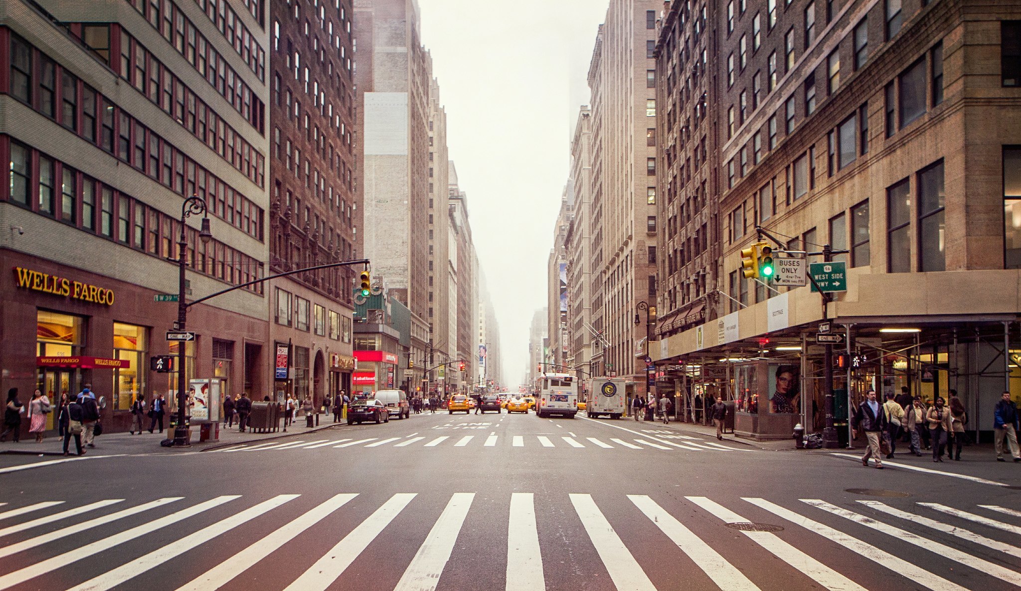 Urban City Street Background