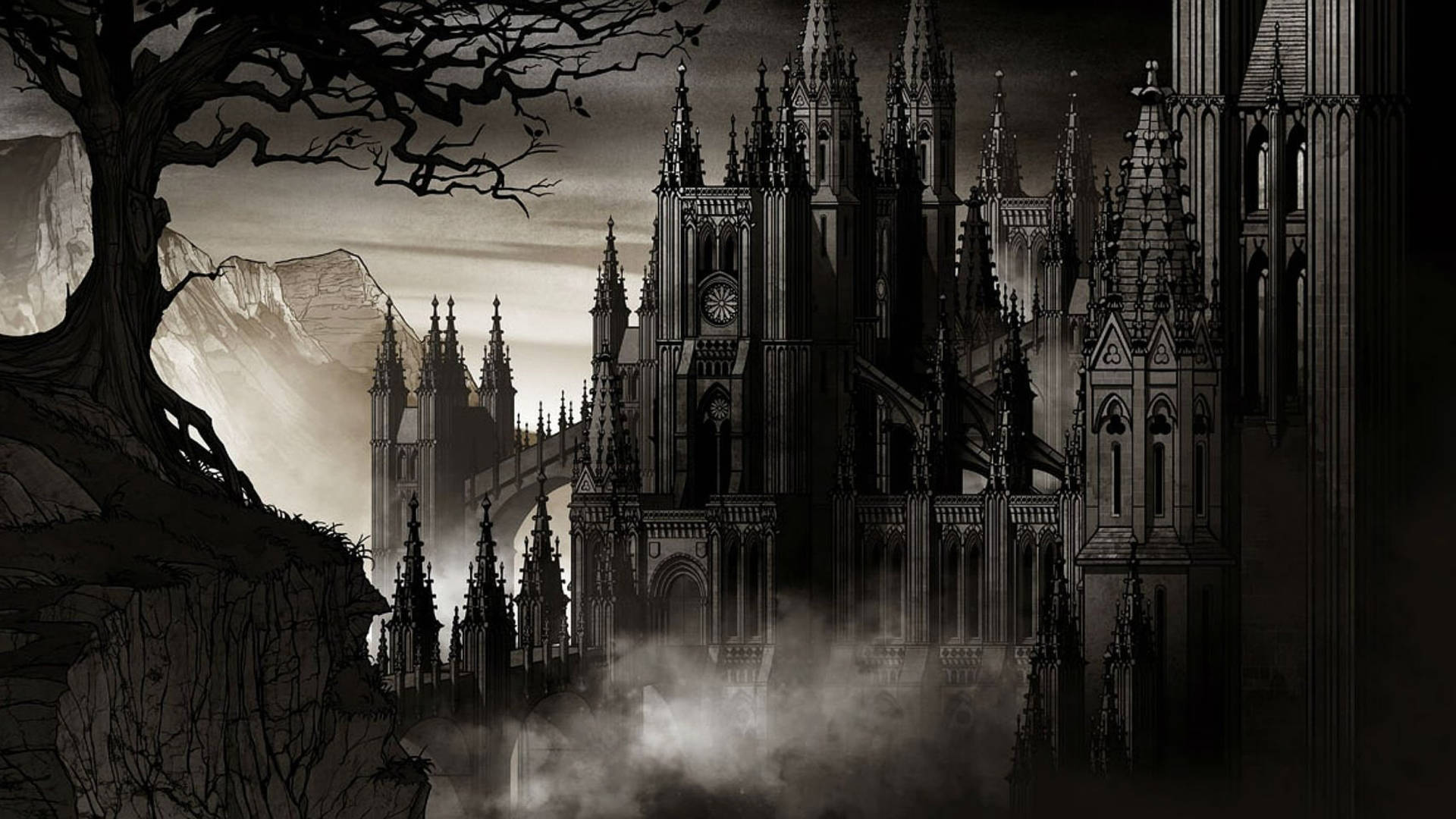 Vampire Castle Background