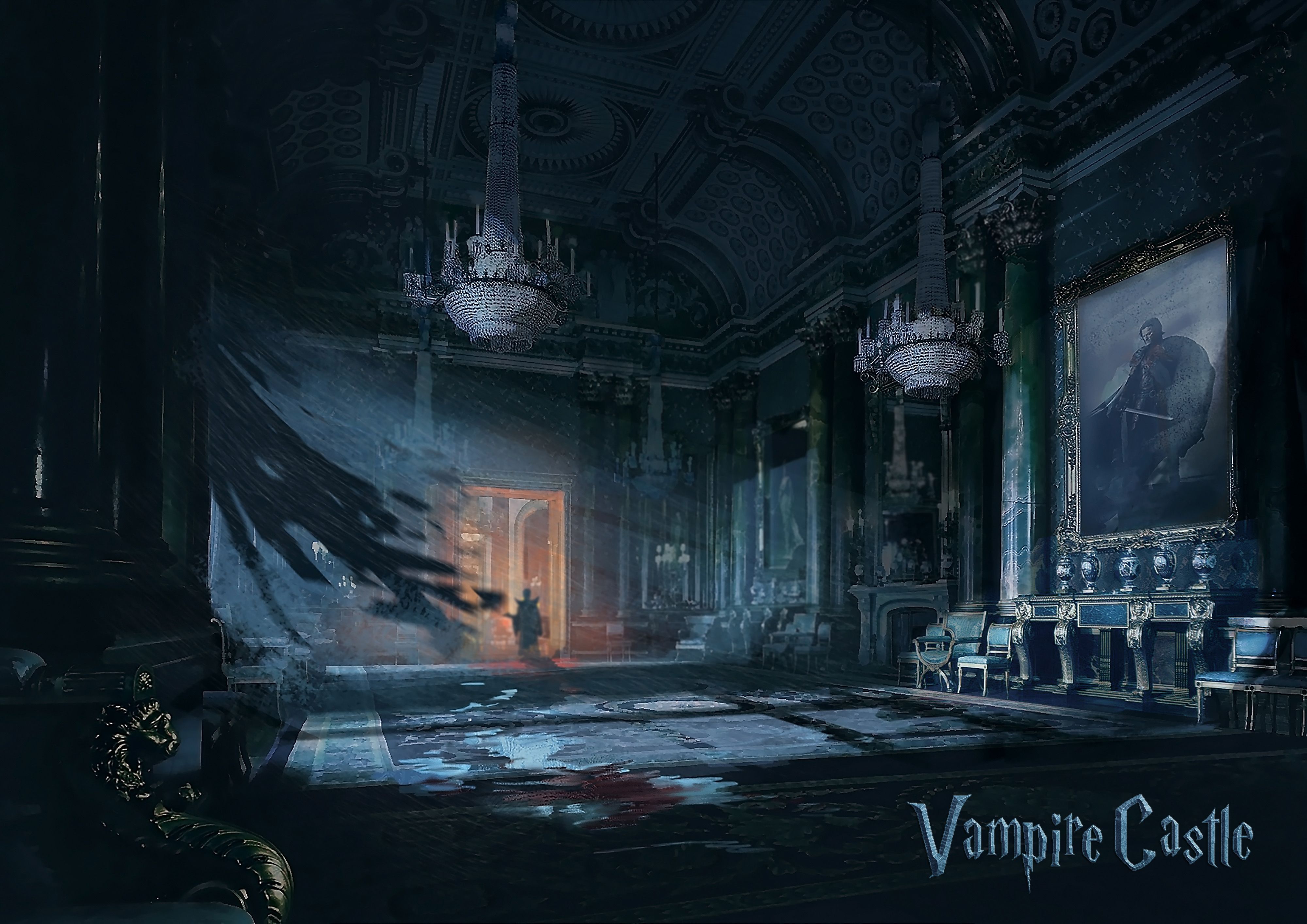 Vampire Castle Background