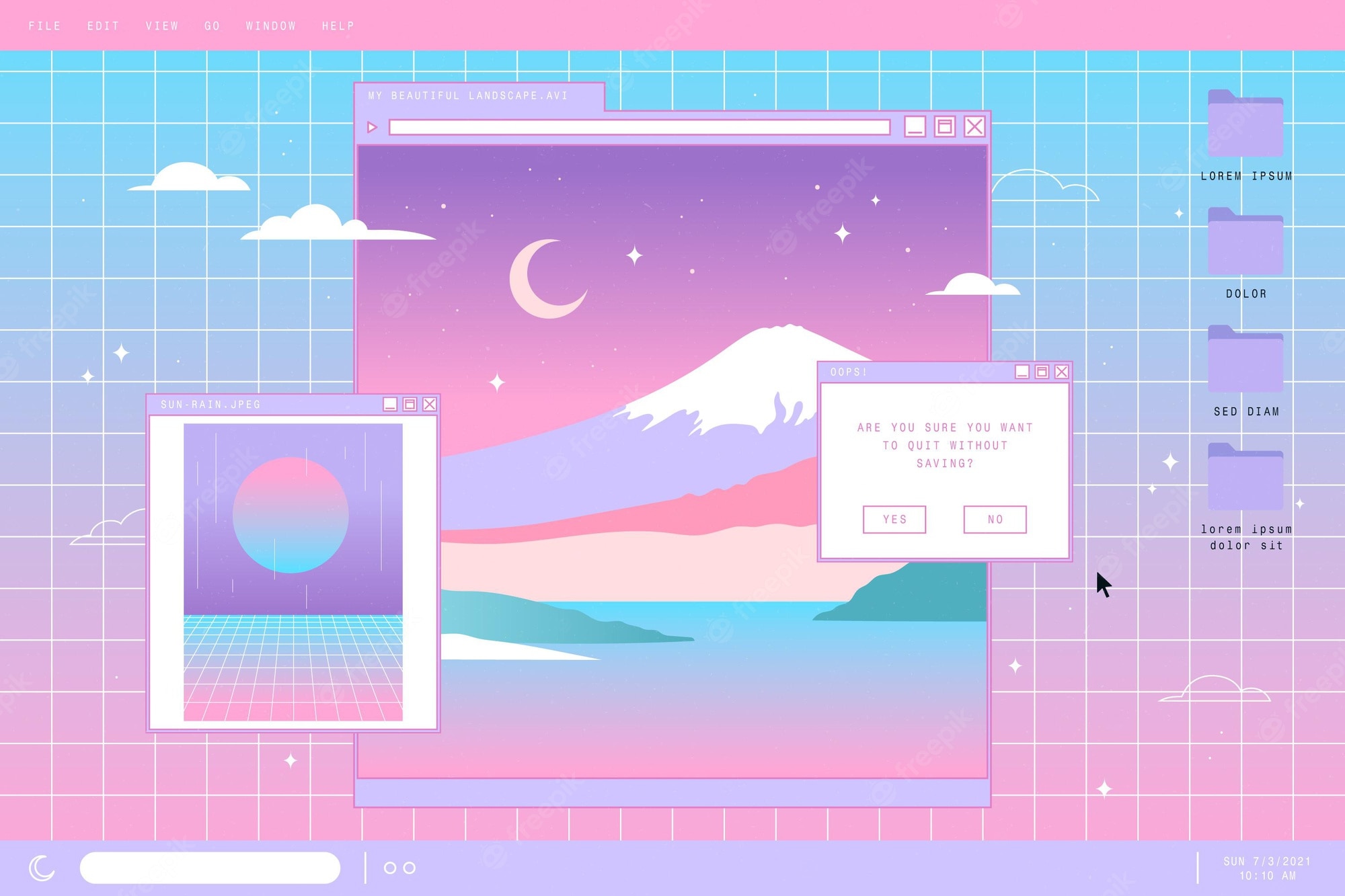 Vaporwave Background