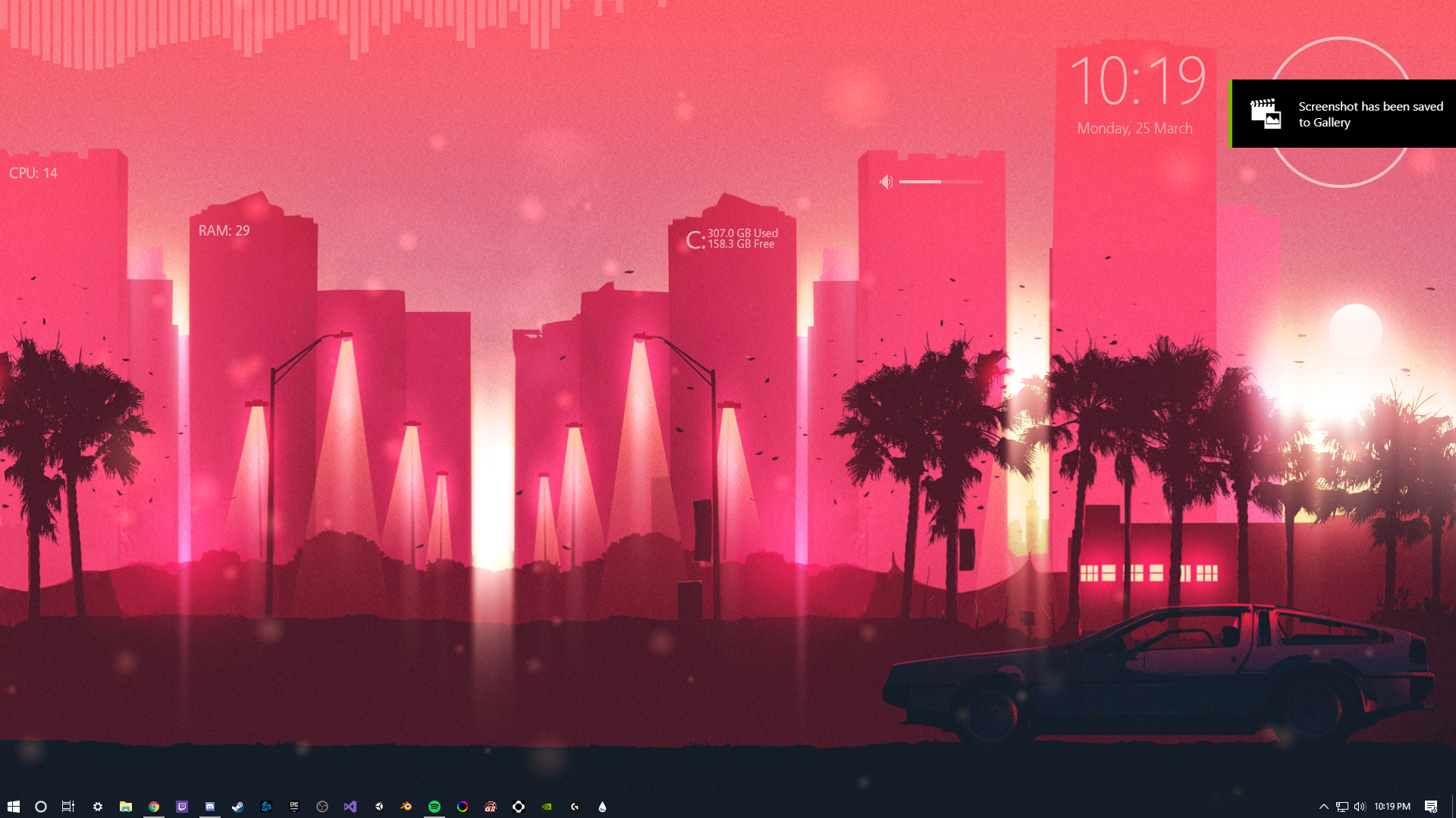 Vaporwave City Background