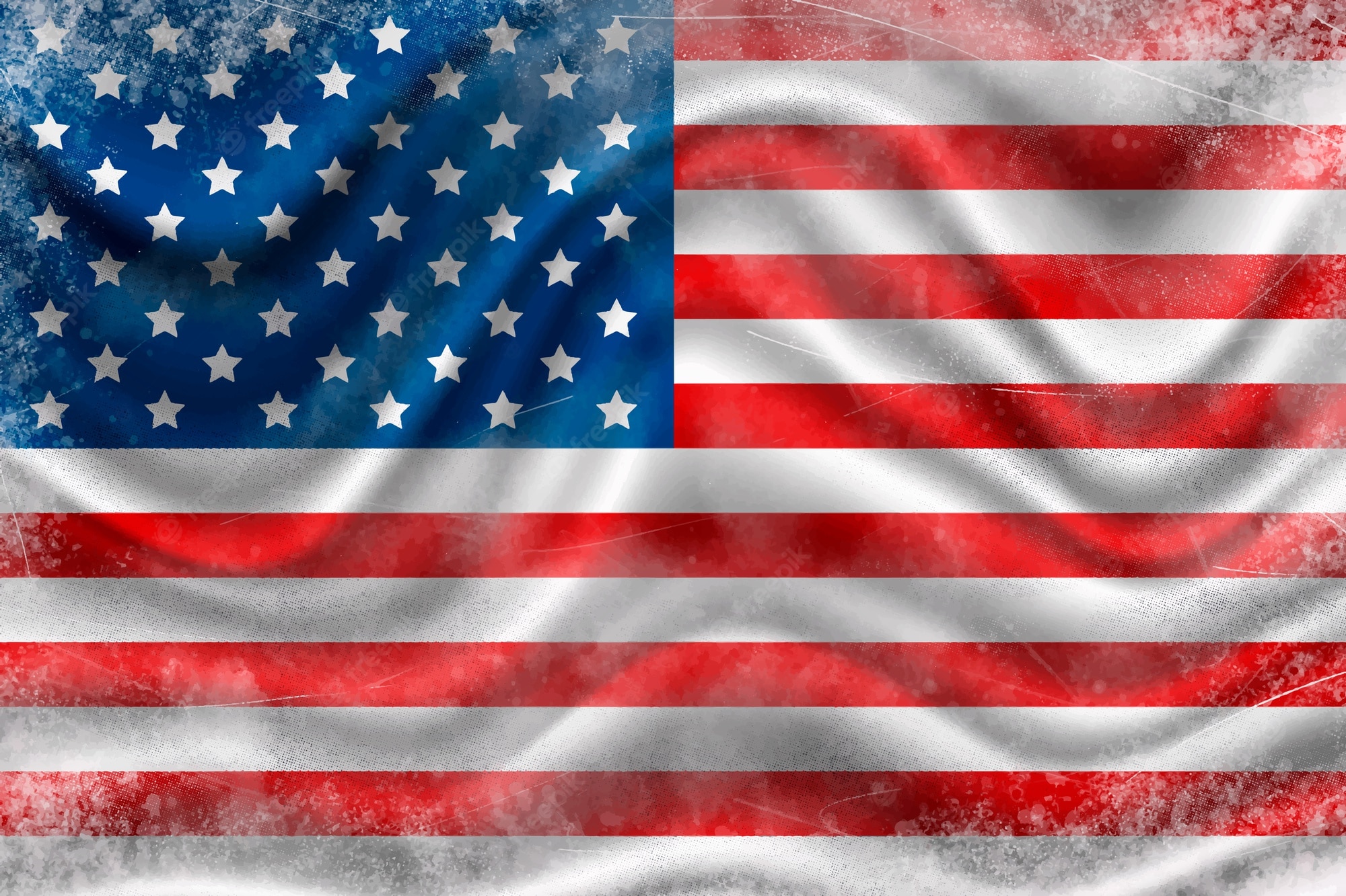 Vertical American Flag Background