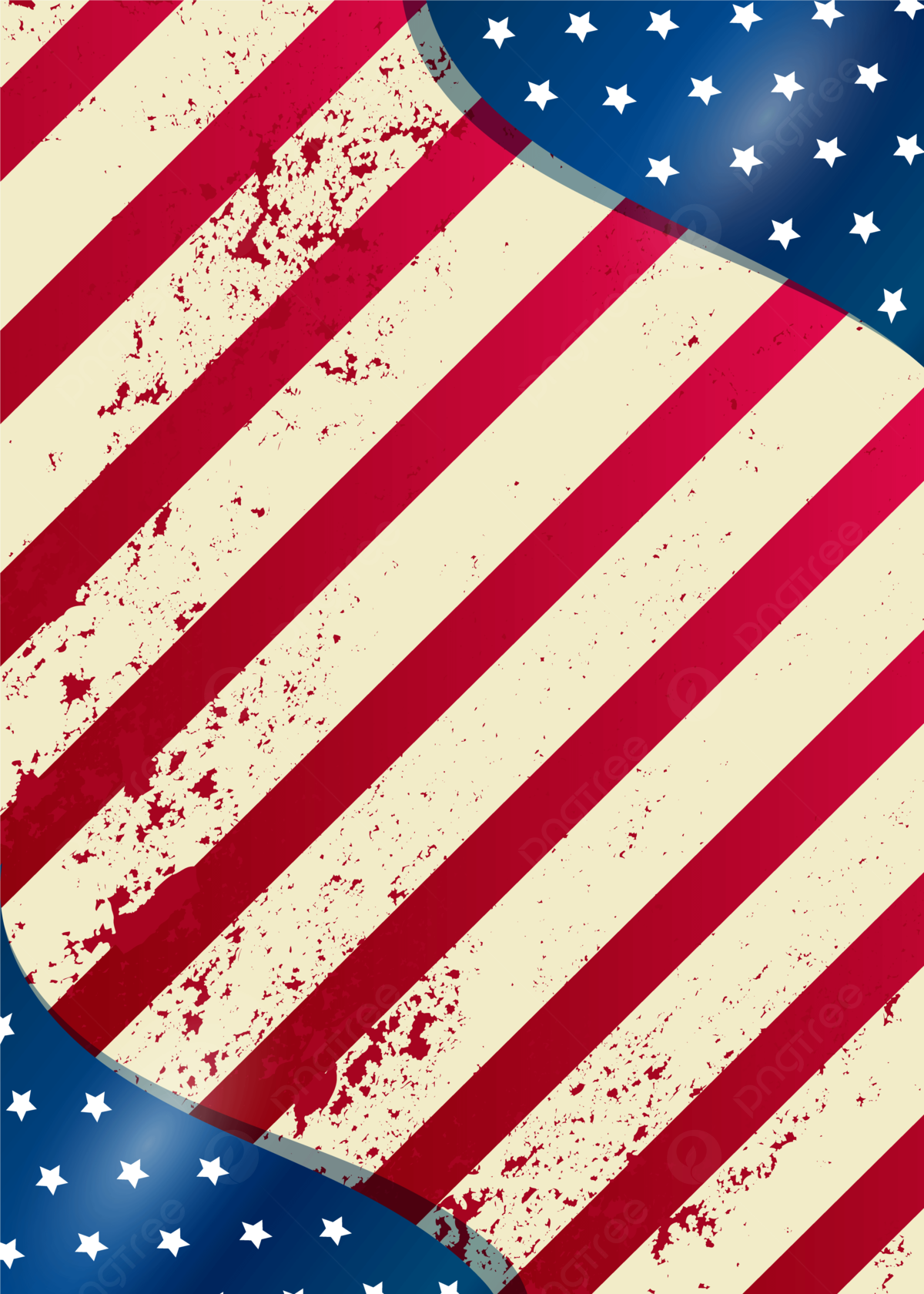 Vertical American Flag Background