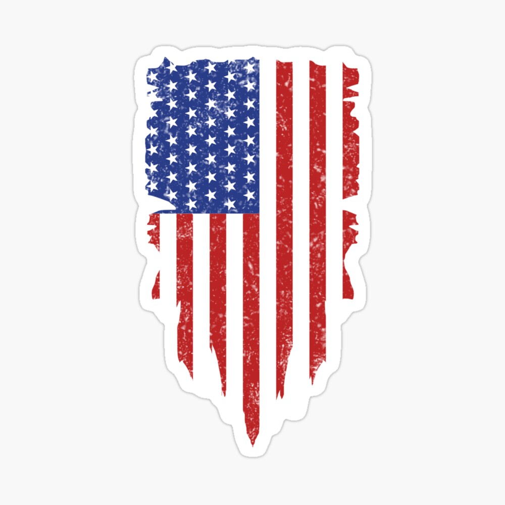 Vertical American Flag Background