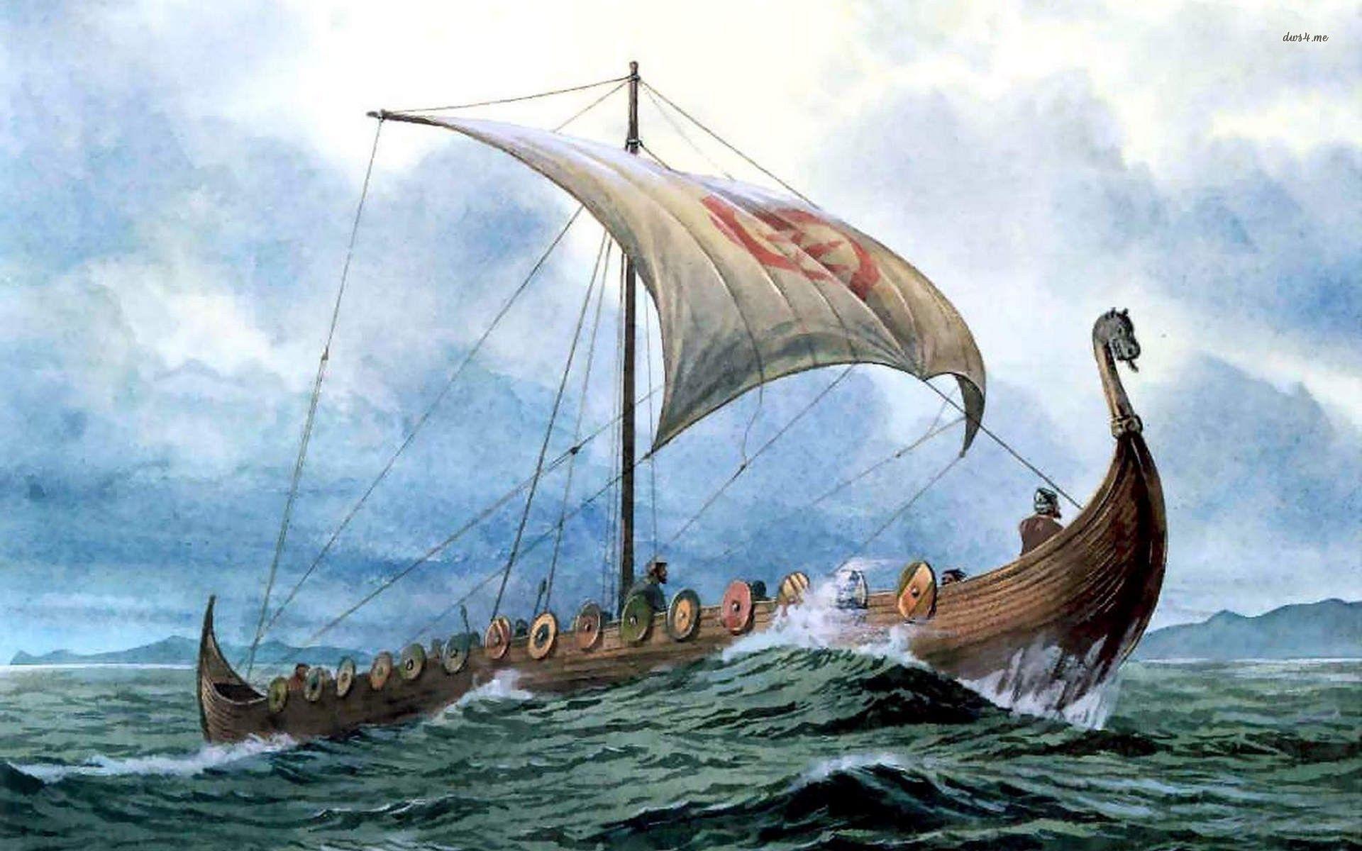 Viking Ship Background