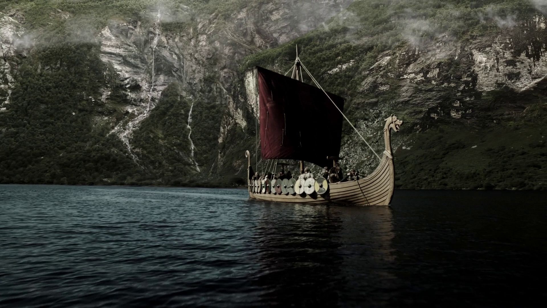 Viking Ship Background