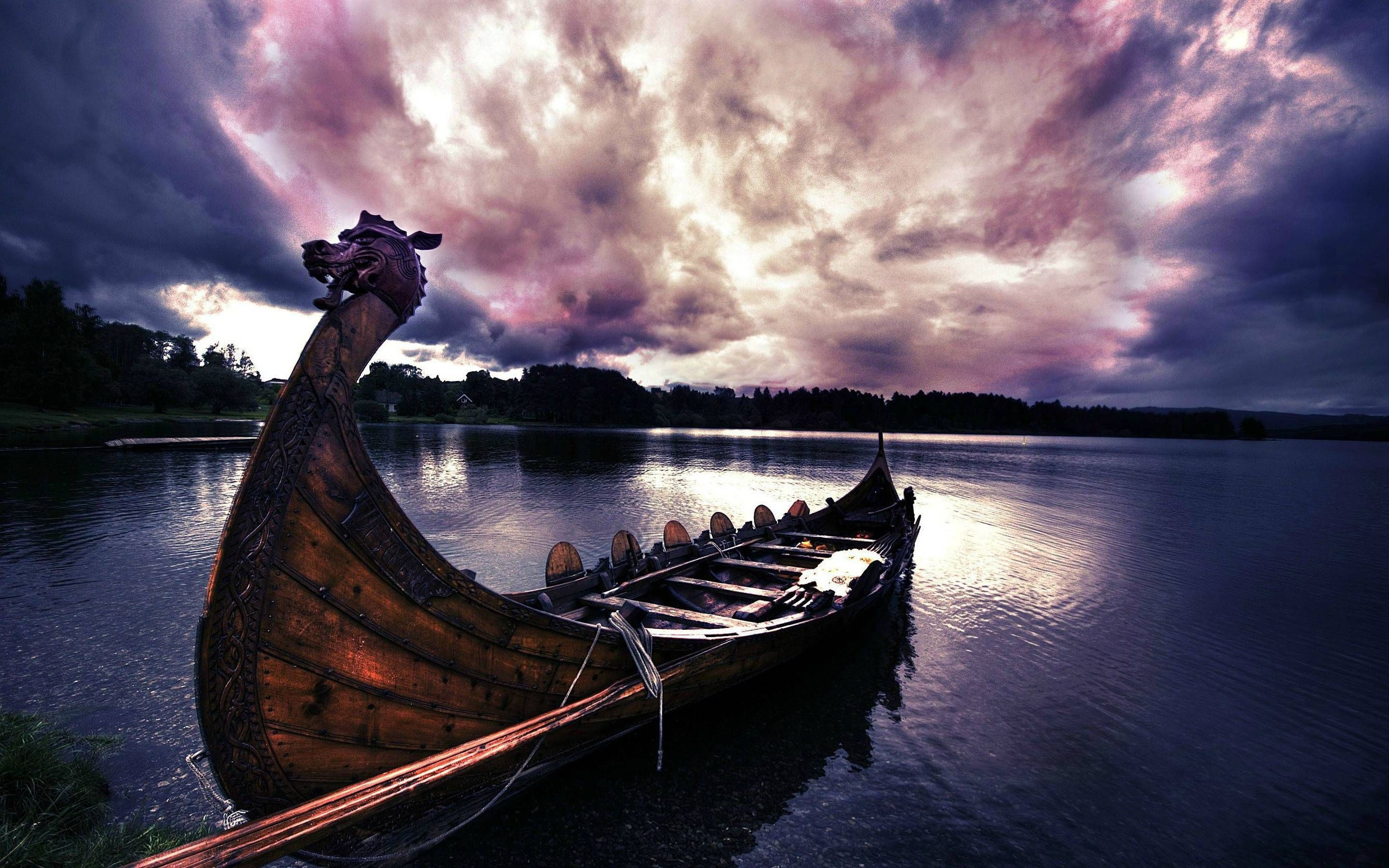 Viking Ship Background