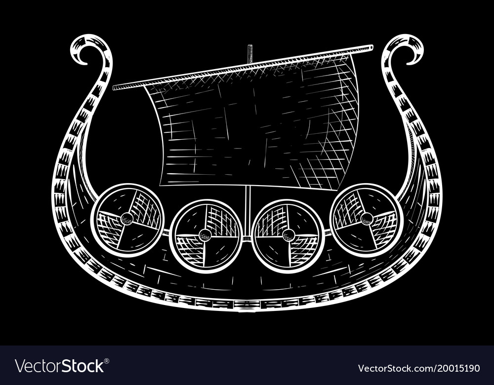 Viking Ship Background