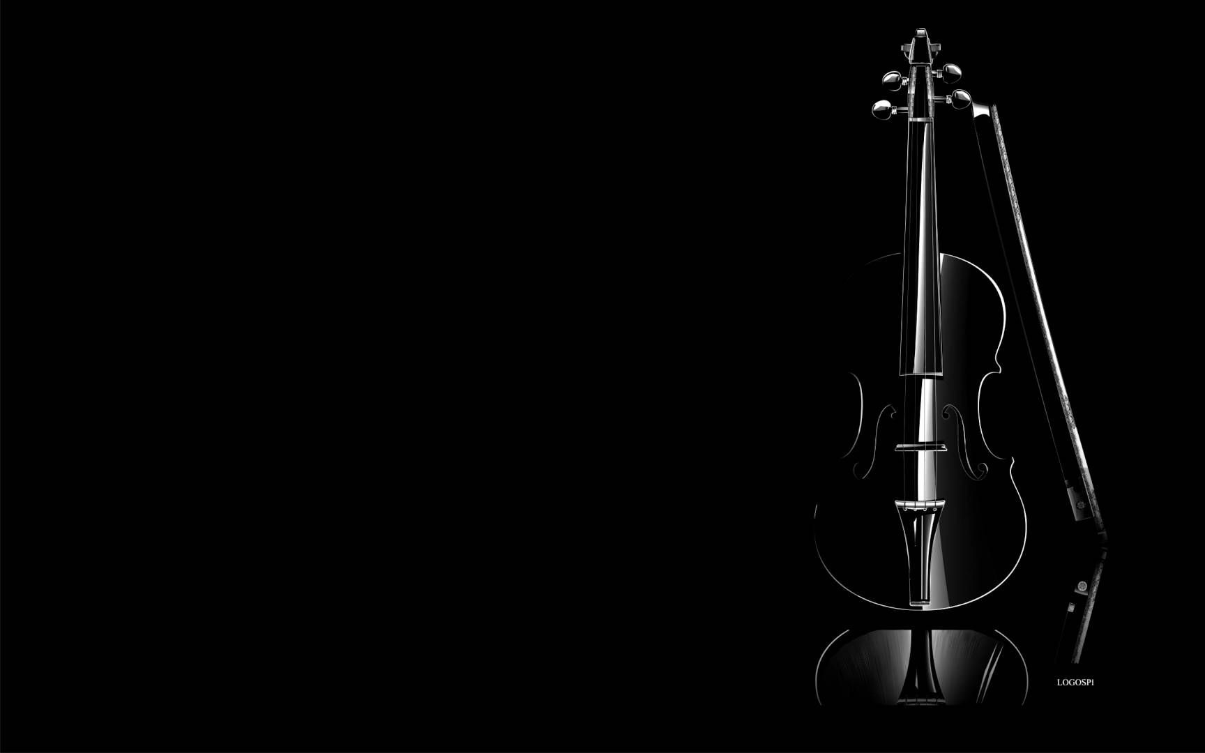 Violin Black Background