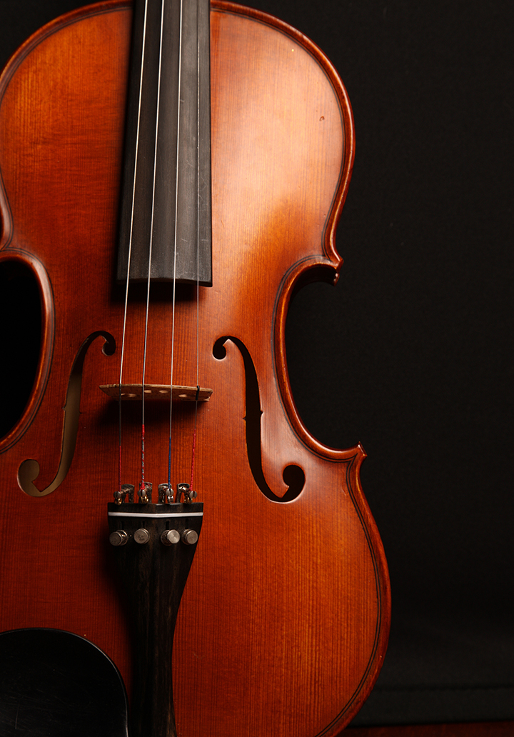 Violin Black Background