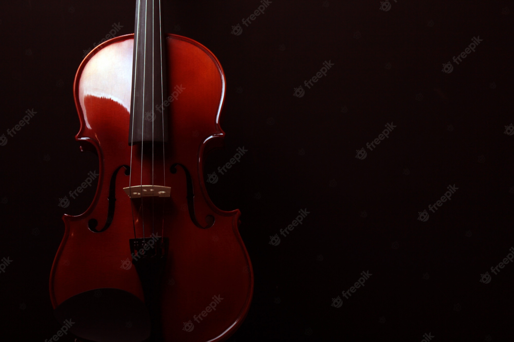 Violin Black Background