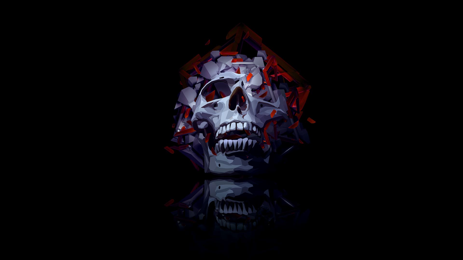 Wallpaper Skull Background