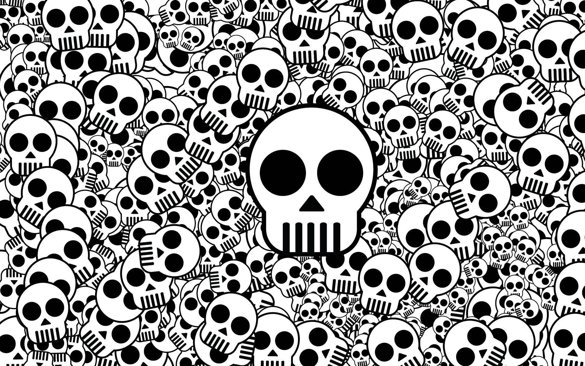 Wallpaper Skull Background