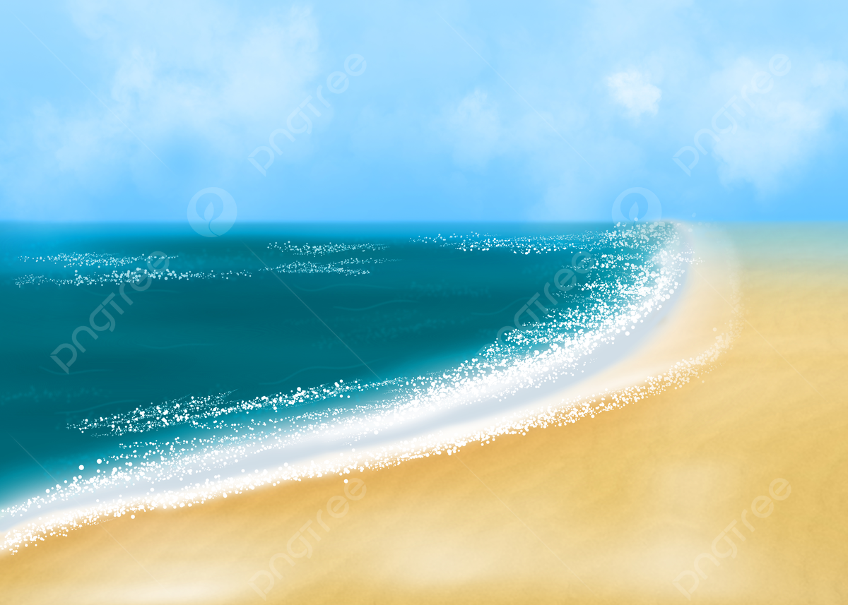 Watercolor Beach Background