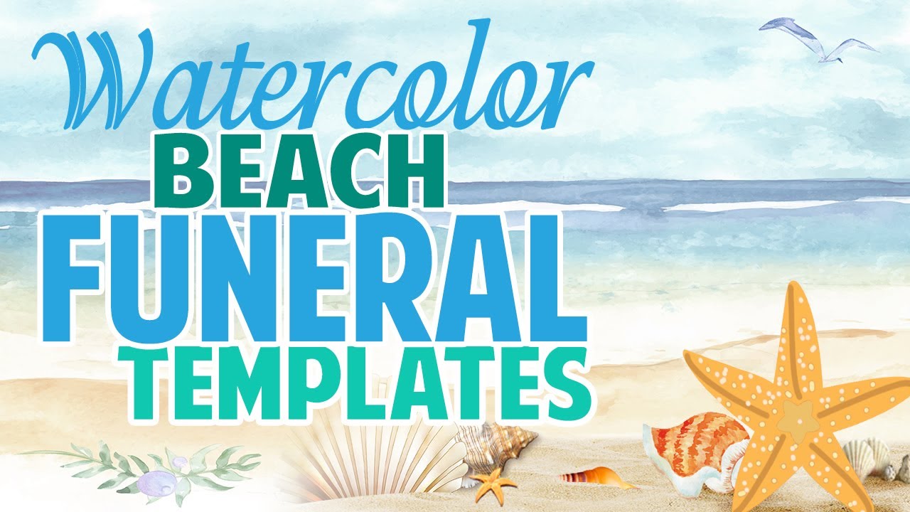 Watercolor Beach Background