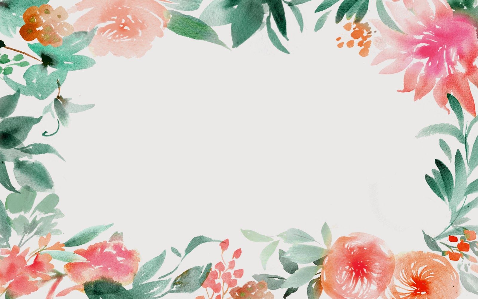 Watercolor Flower Desktop Background