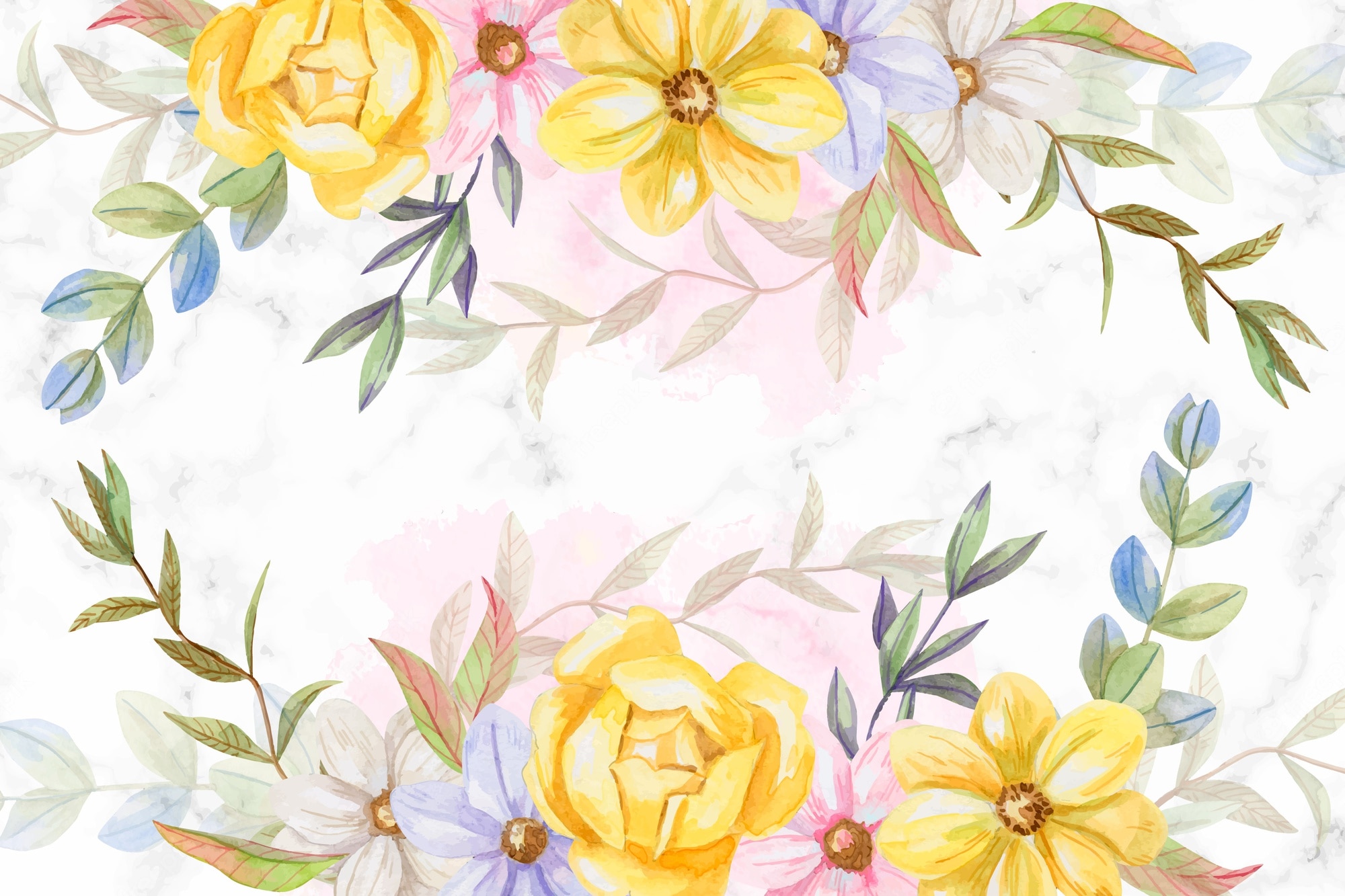 Watercolor Flower Desktop Background