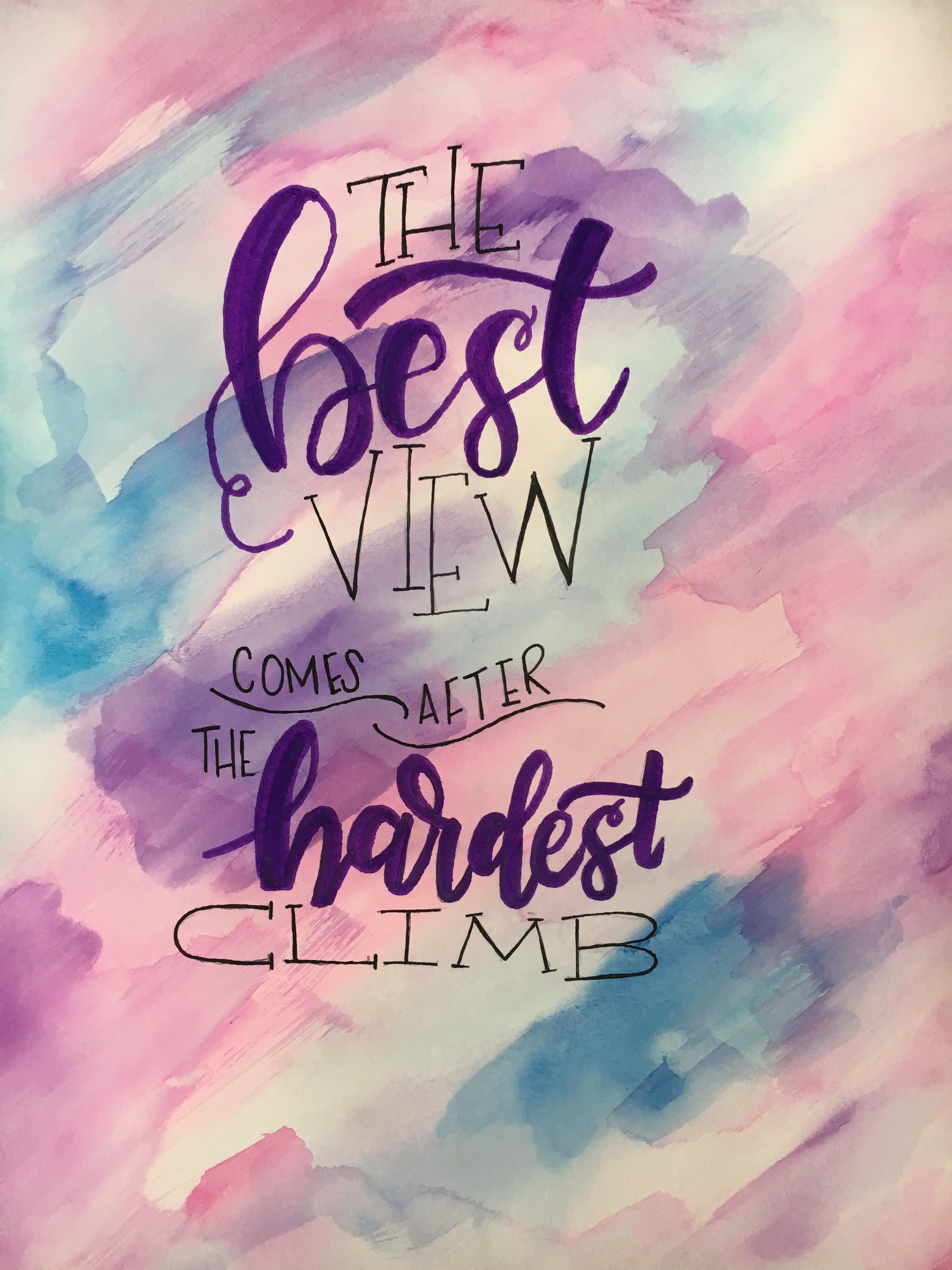 Watercolor Quote Background