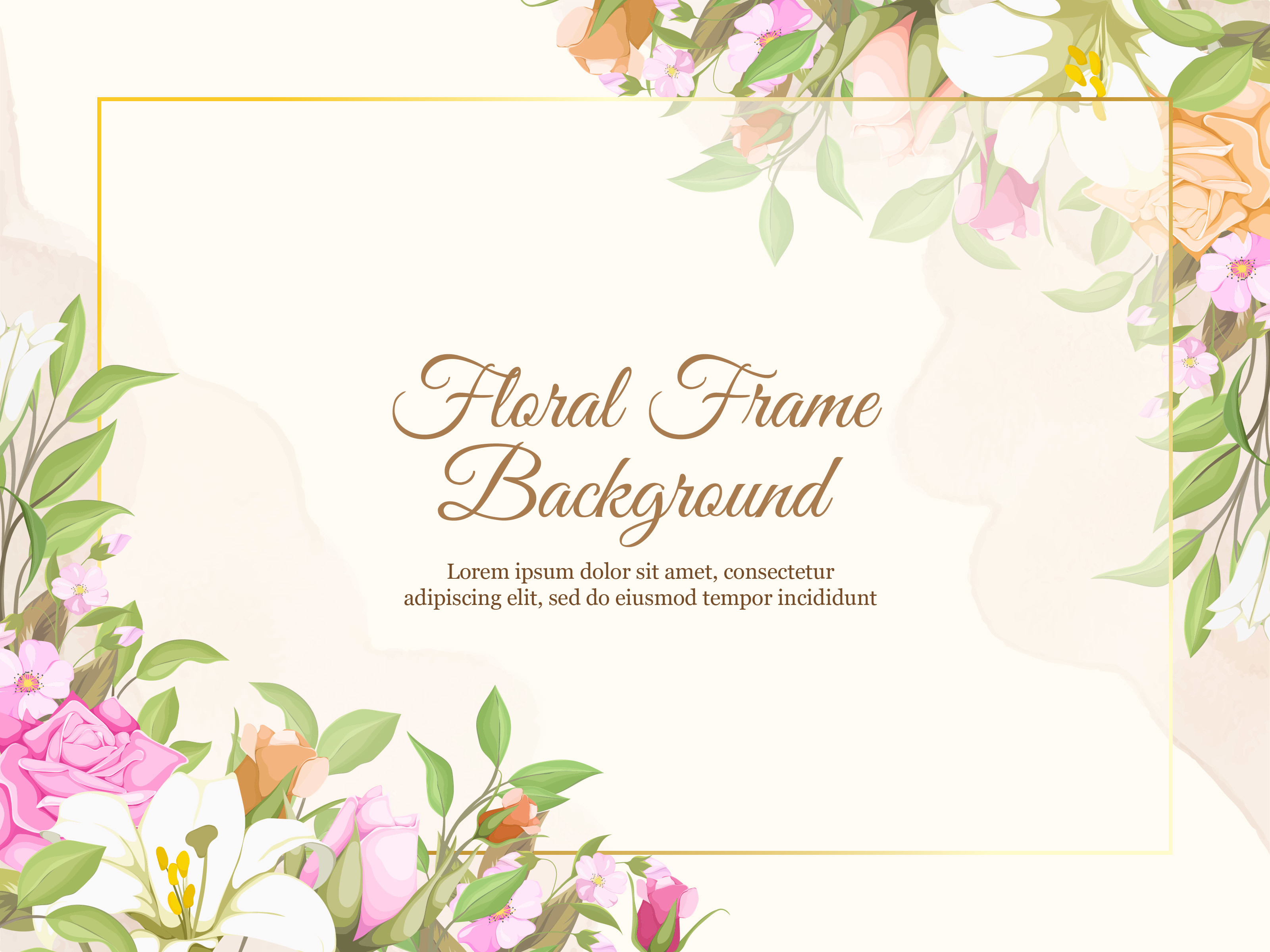 Wedding Floral Background