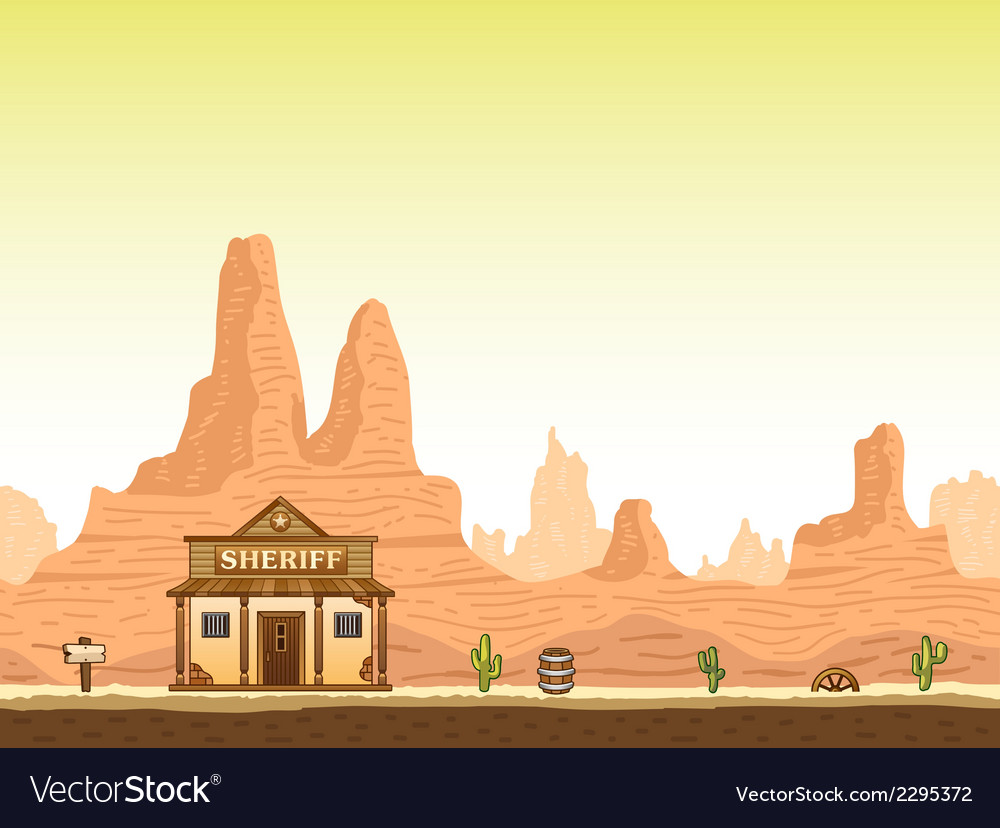 Western Cartoon Background