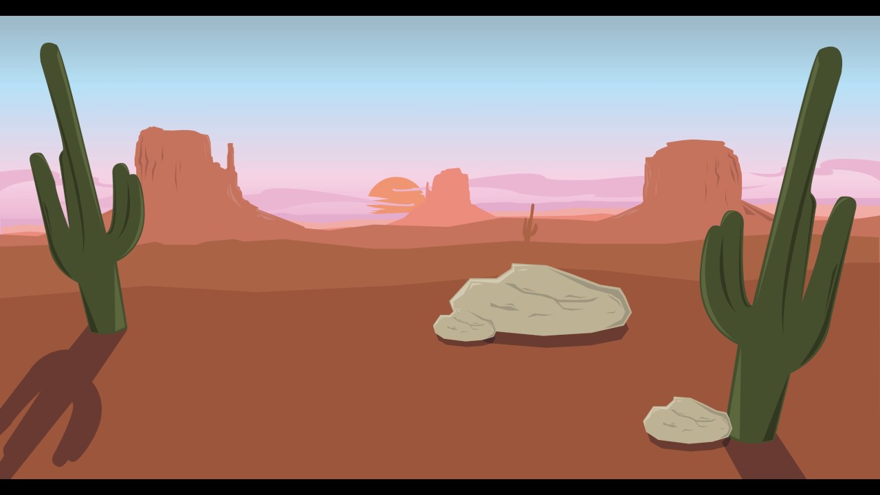 Western Cartoon Background