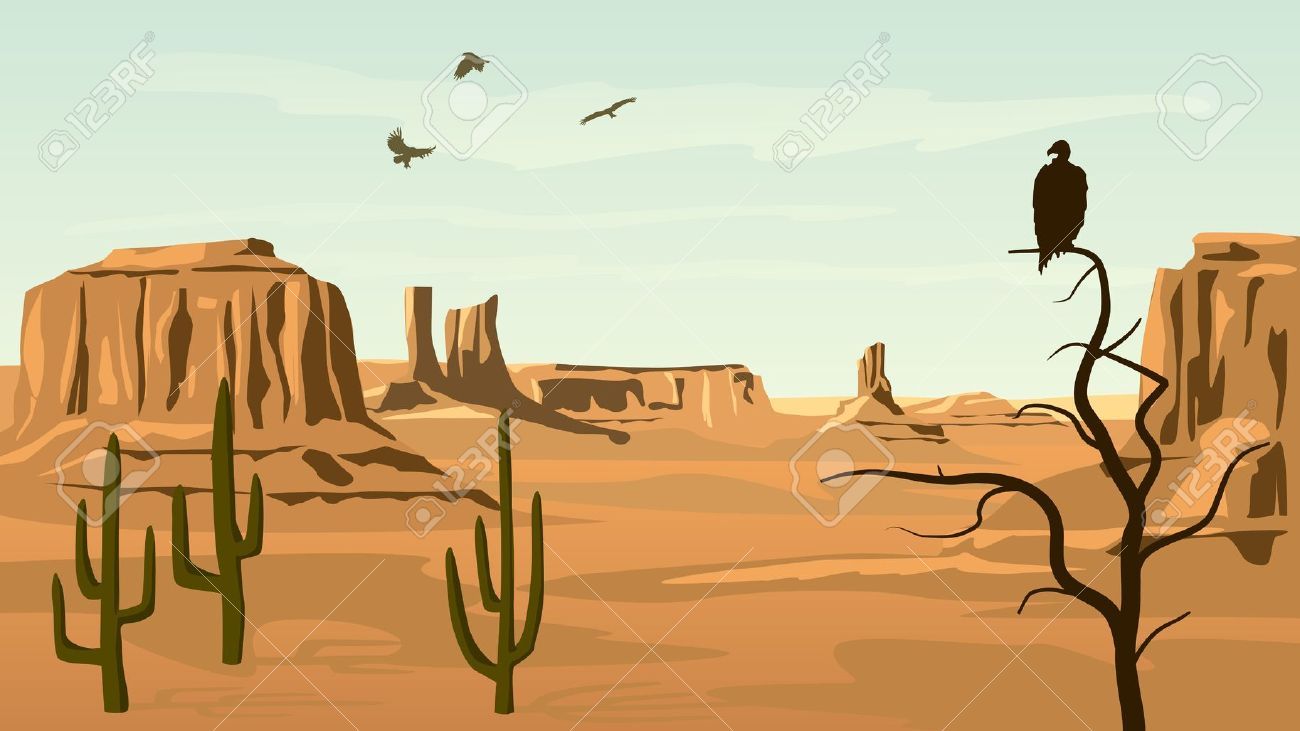 Western Cartoon Background