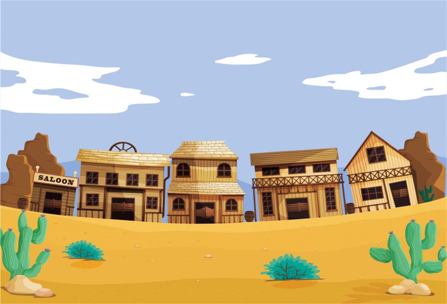 Western Cartoon Background