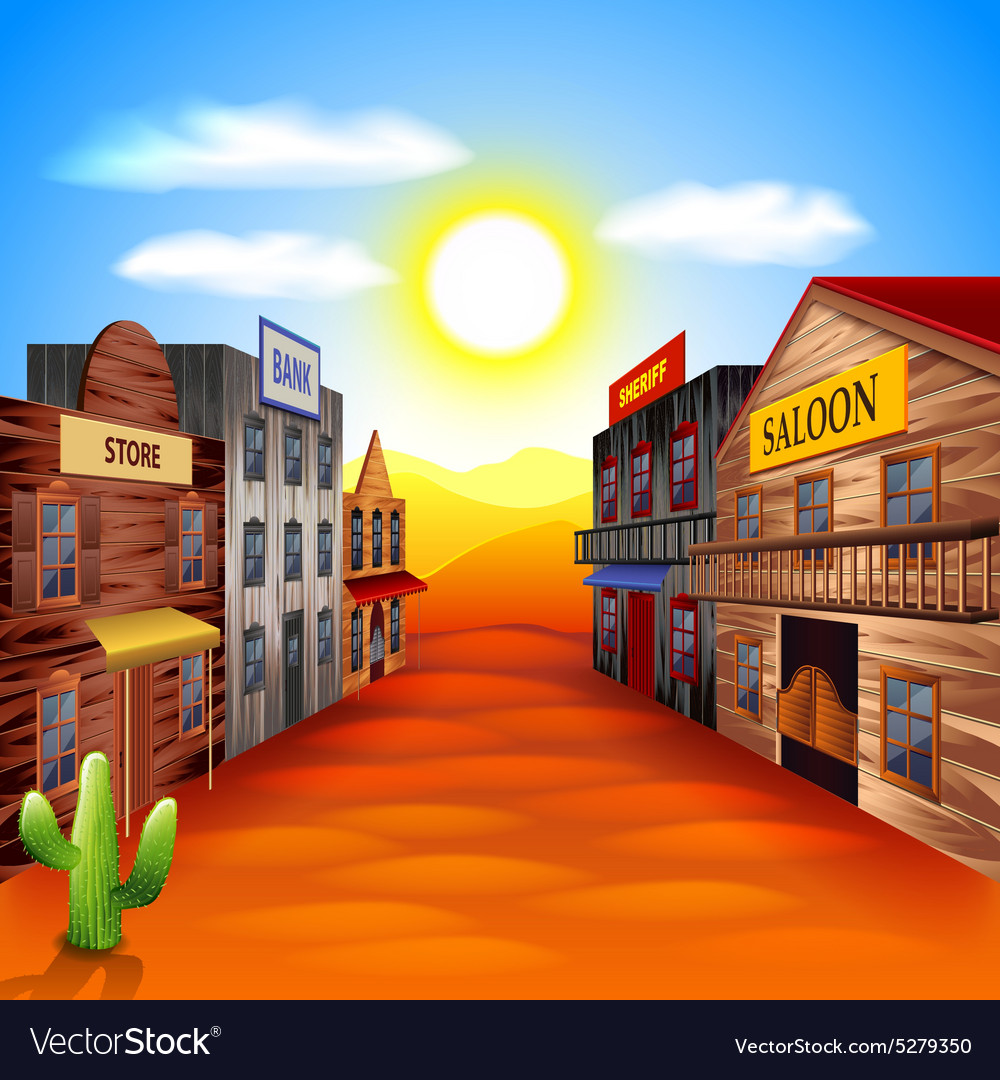 Western Town Background