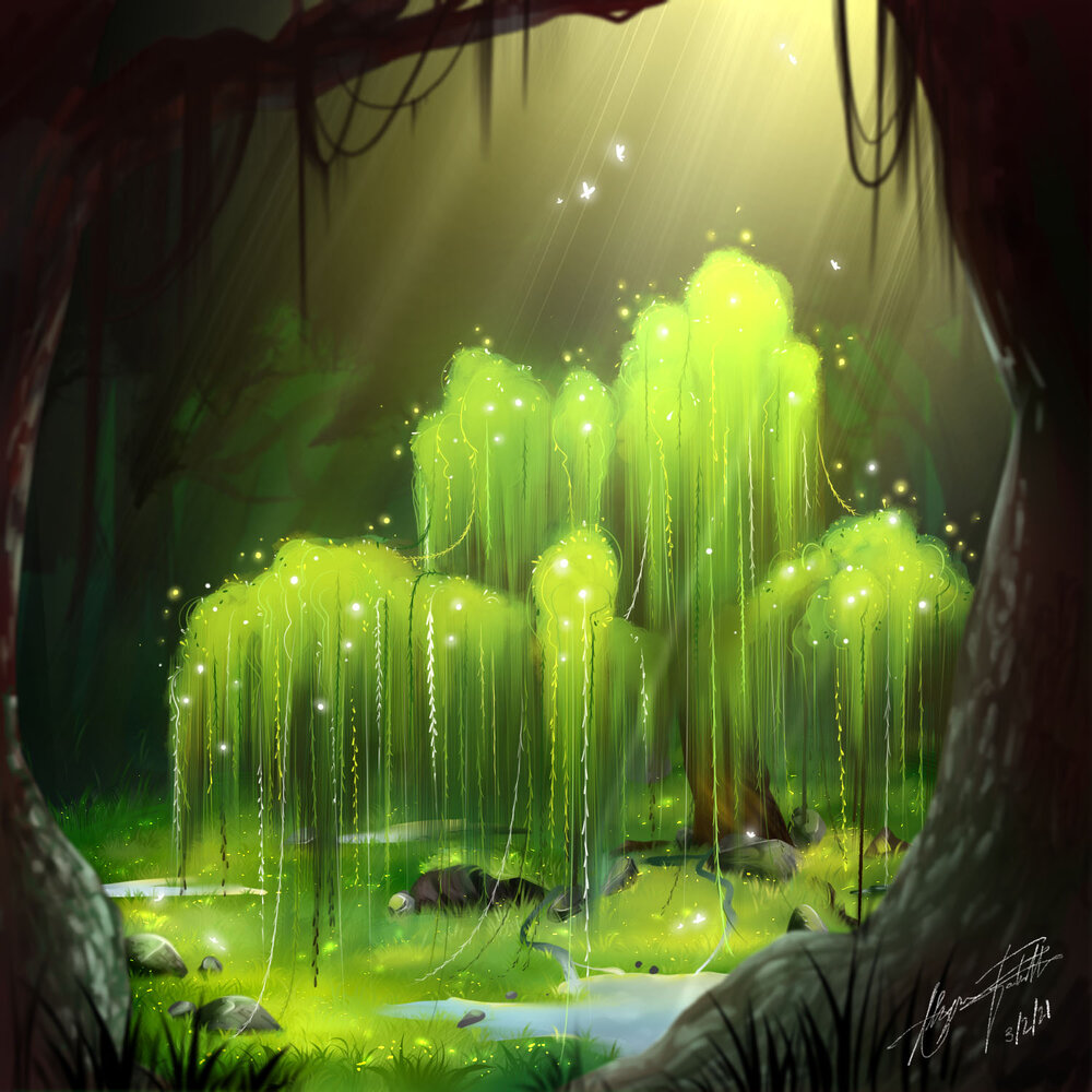 Willow Tree Background